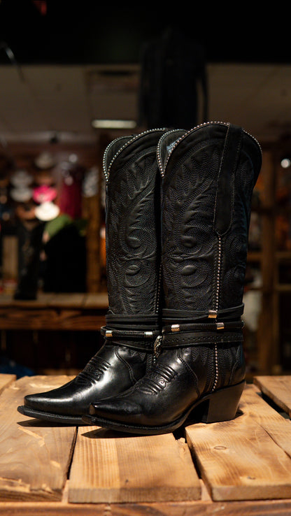 Athiri Ladies Tokio Black Snip Toe Boots
