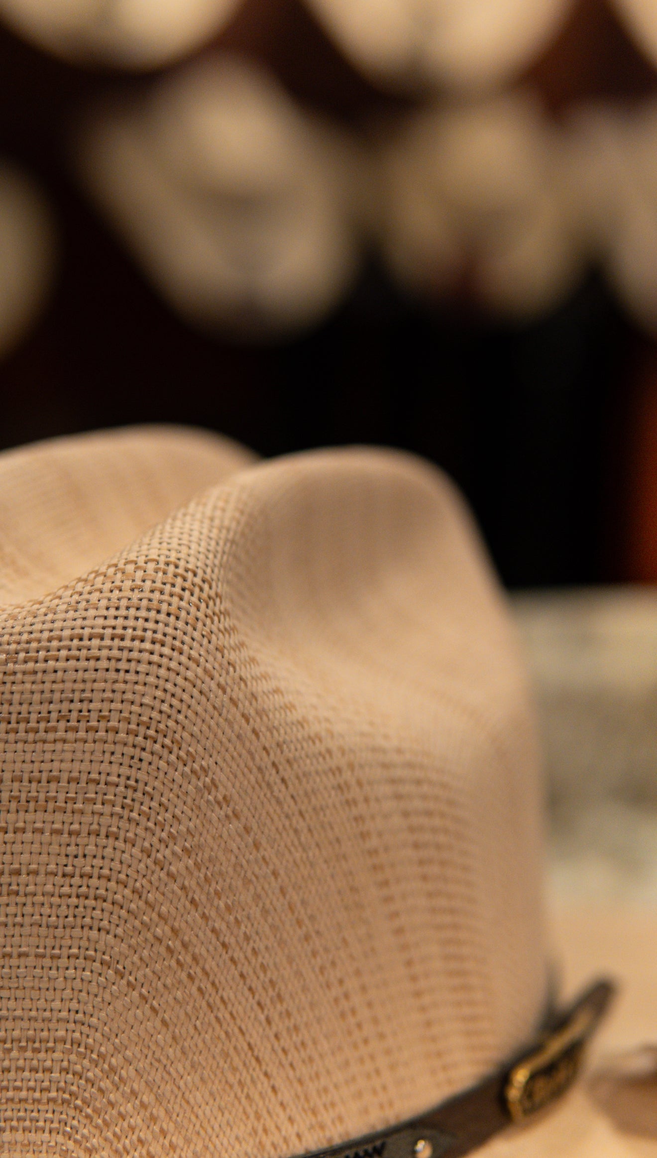 Rocha Hat Sombrero Straw 15X Roper Striped
