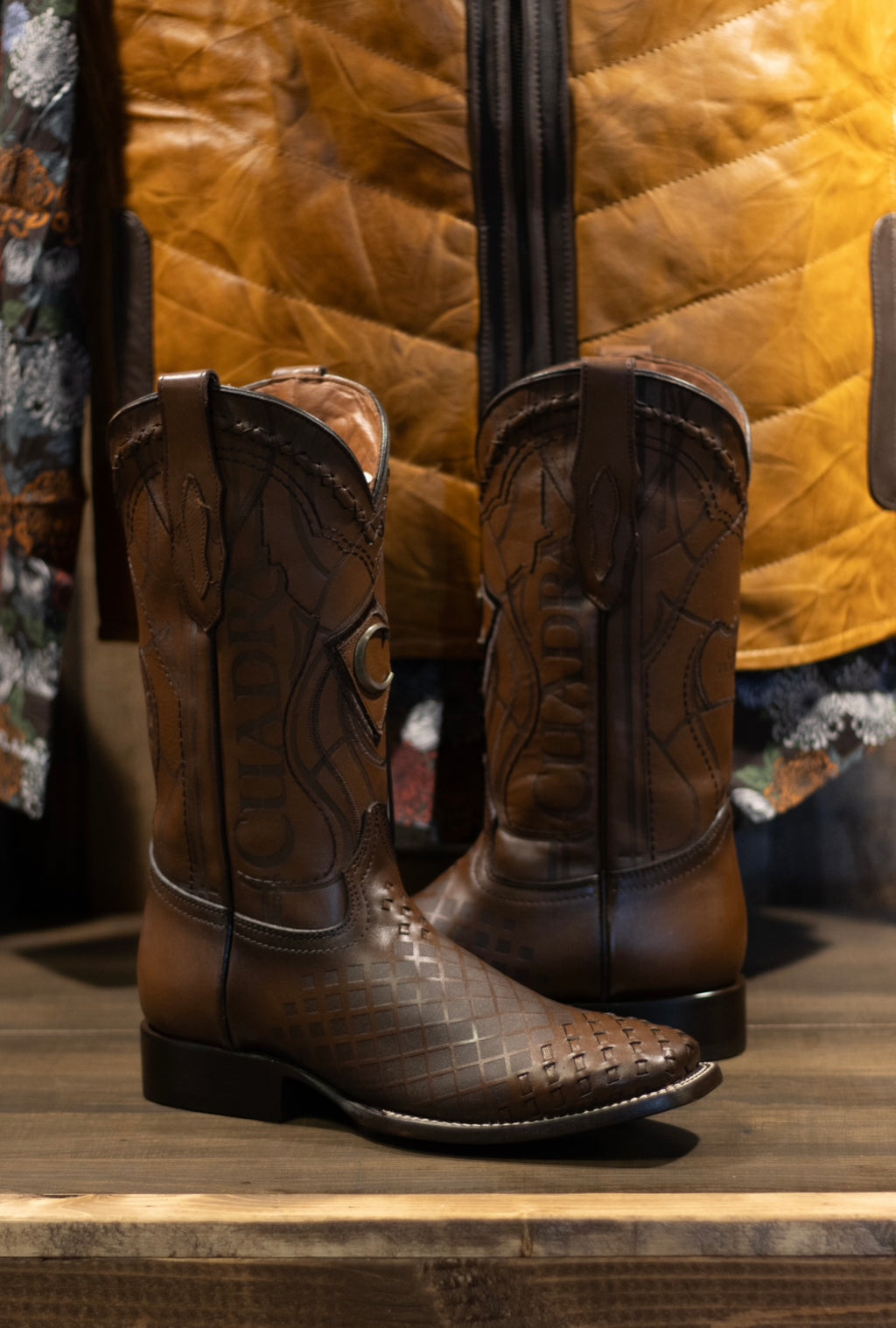 Cuadra - Piel Sillero Over Miel Square Toe 3Z02RS