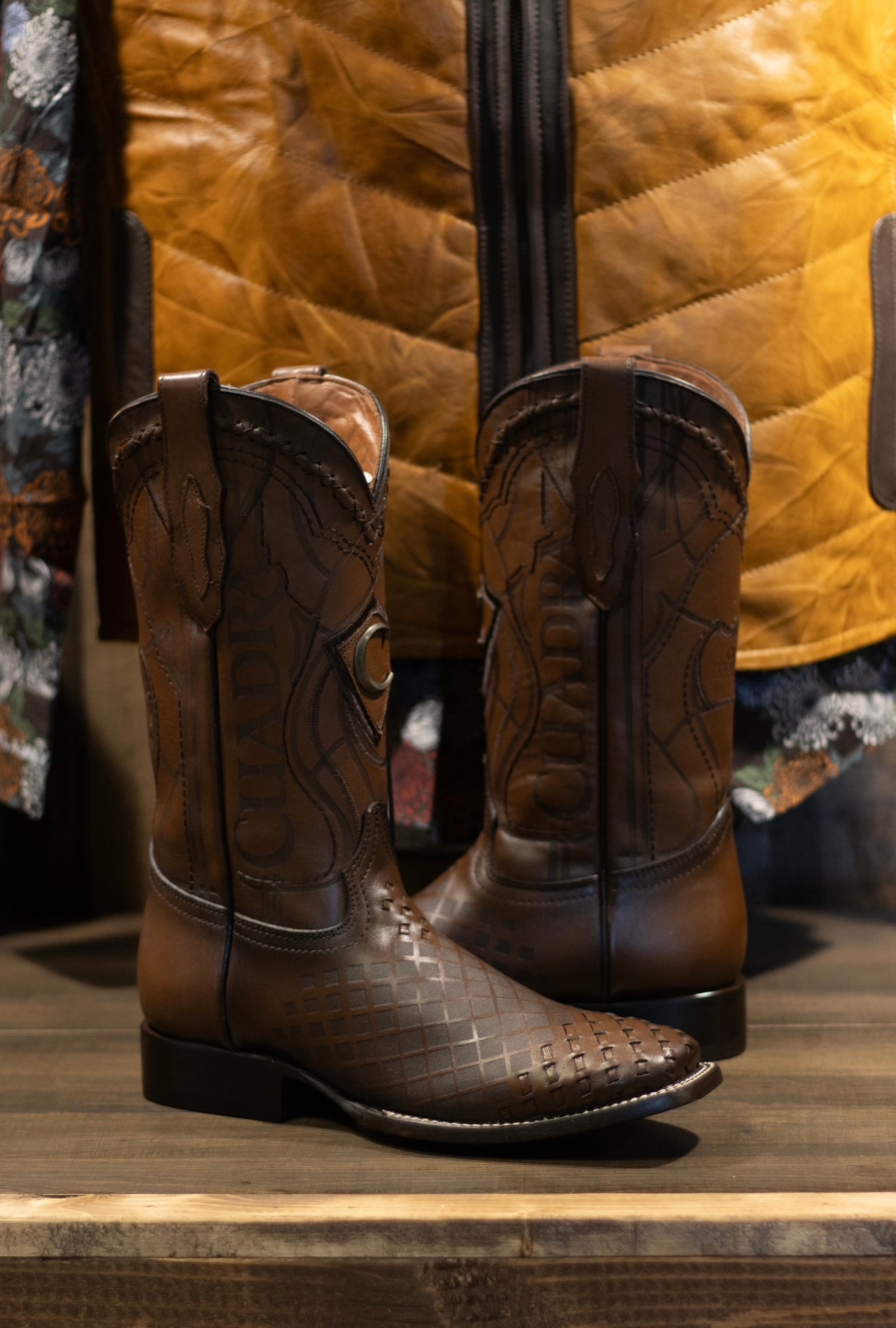 Cuadra - Piel Sillero Over Miel Square Toe 3Z02RS