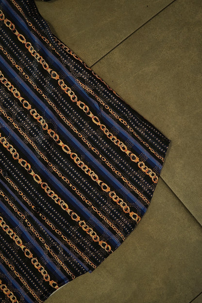 Men’s Moderno Short Sleeve Button Up “Suav Chain”