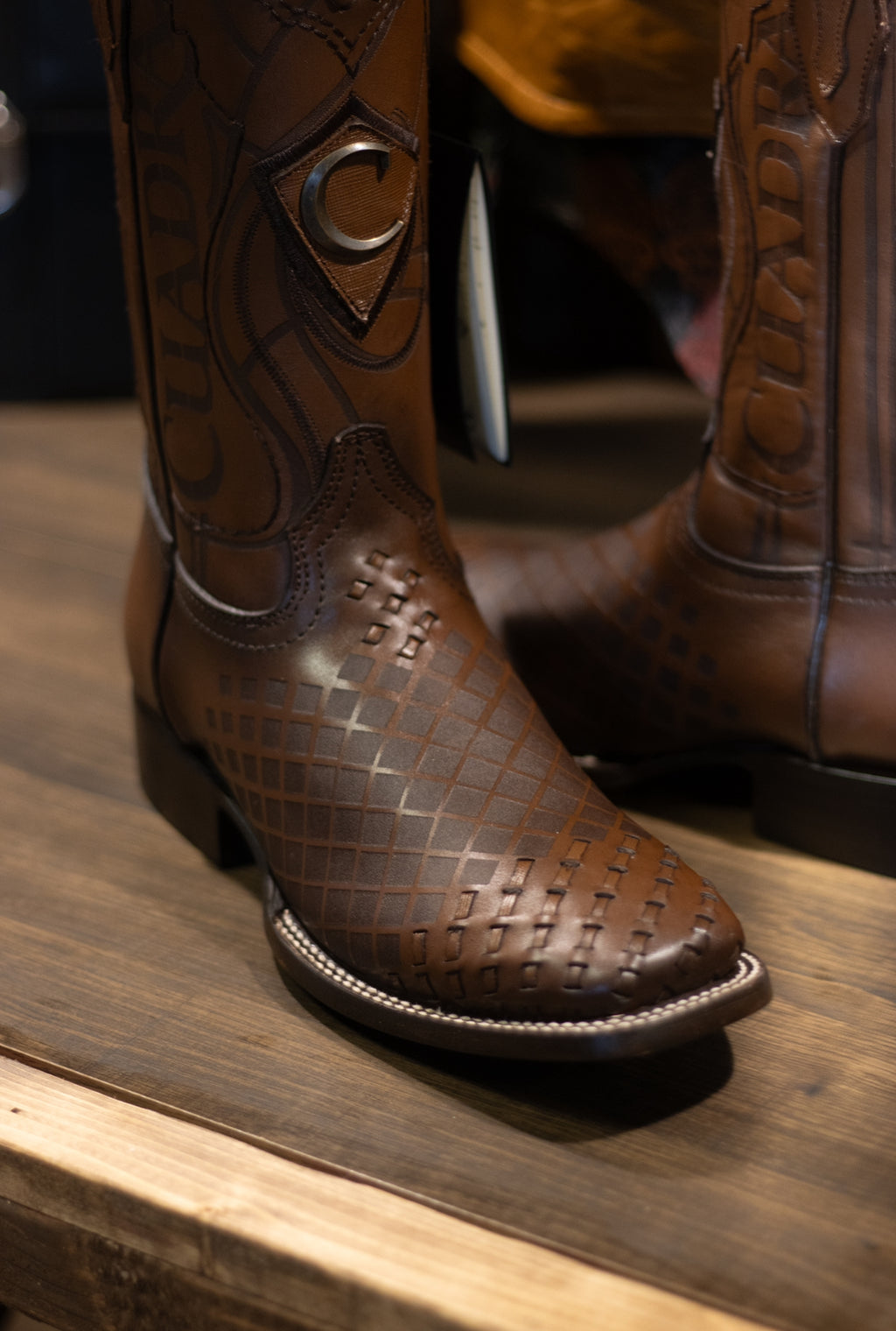 Cuadra - Piel Sillero Over Miel Square Toe 3Z02RS