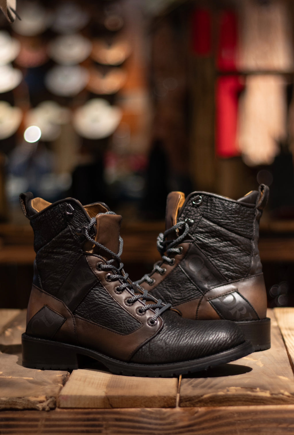 Cuadra - Tiburon Fusion Negro Round Toe Lace Up 3V05TI