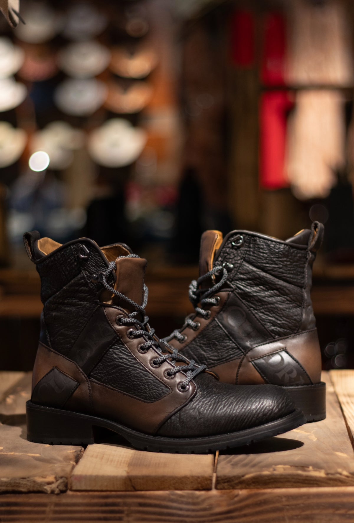 Cuadra - Tiburon Fusion Negro Round Toe Lace Up 3V05TI