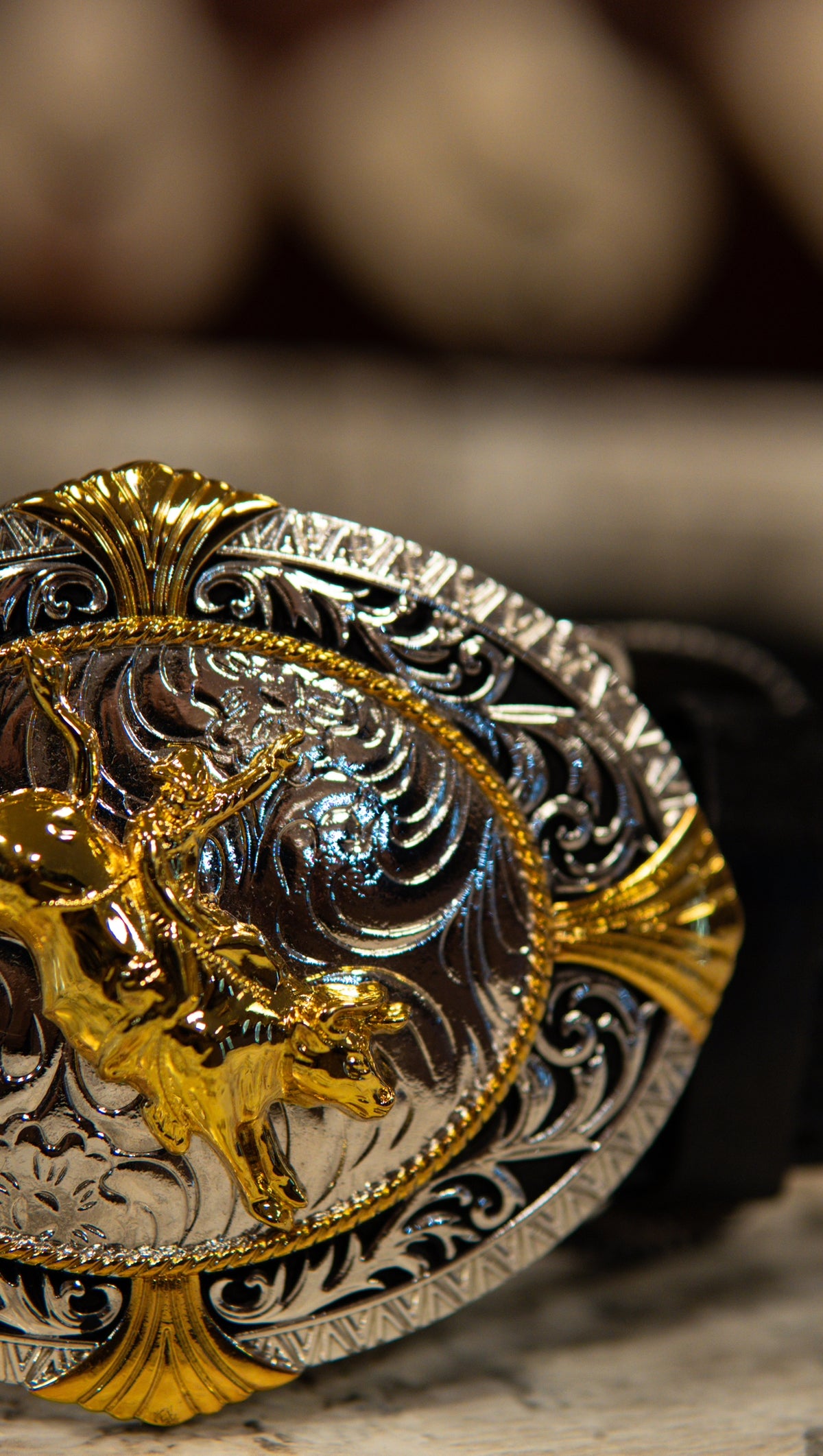 Bull Rider Sphere Western Buckle