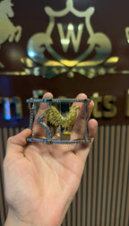 Rooster Saddle Western Belt Buckle