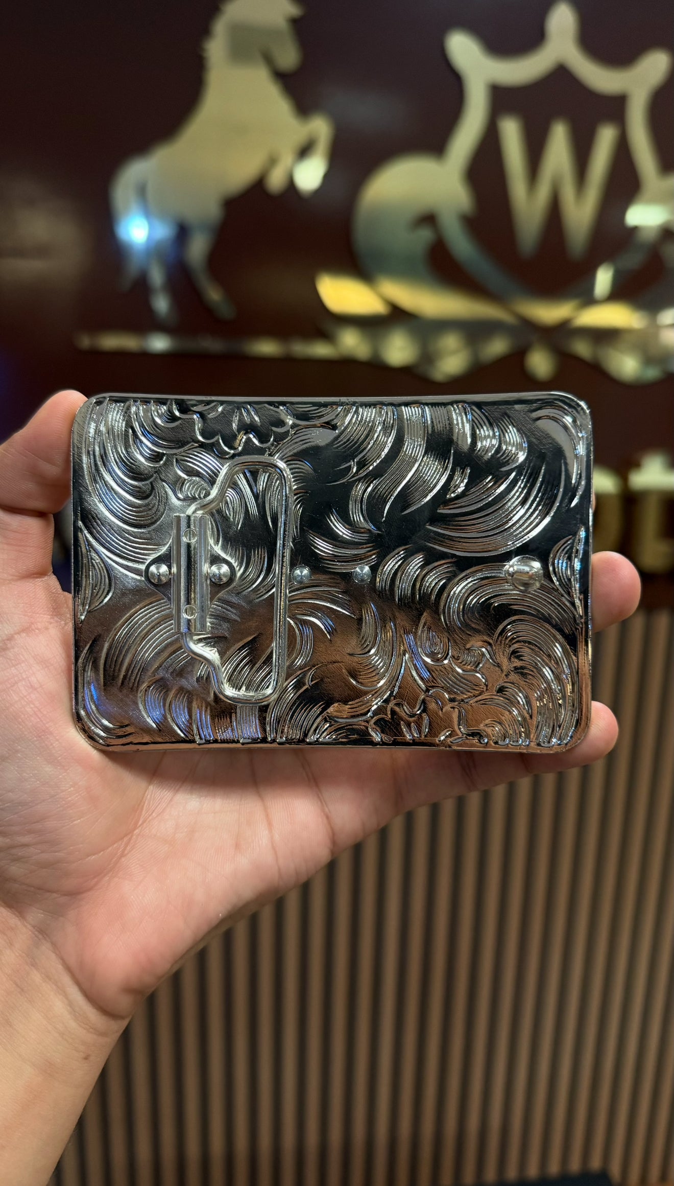 San Judas Angelic Gold Buckle