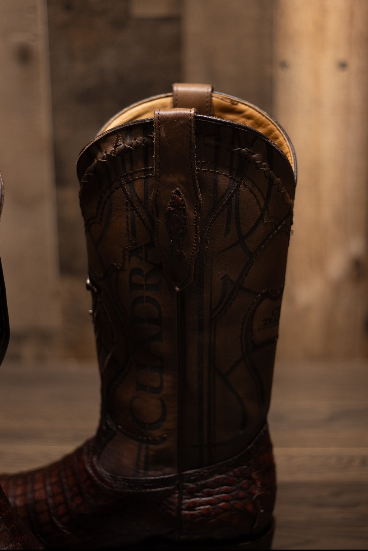 Cuadra - Caiman Belly Whiskey Snip Toe