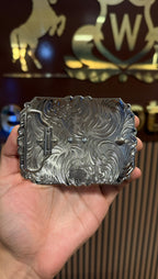 Eagle Freedom Silver Western Belt Buckle