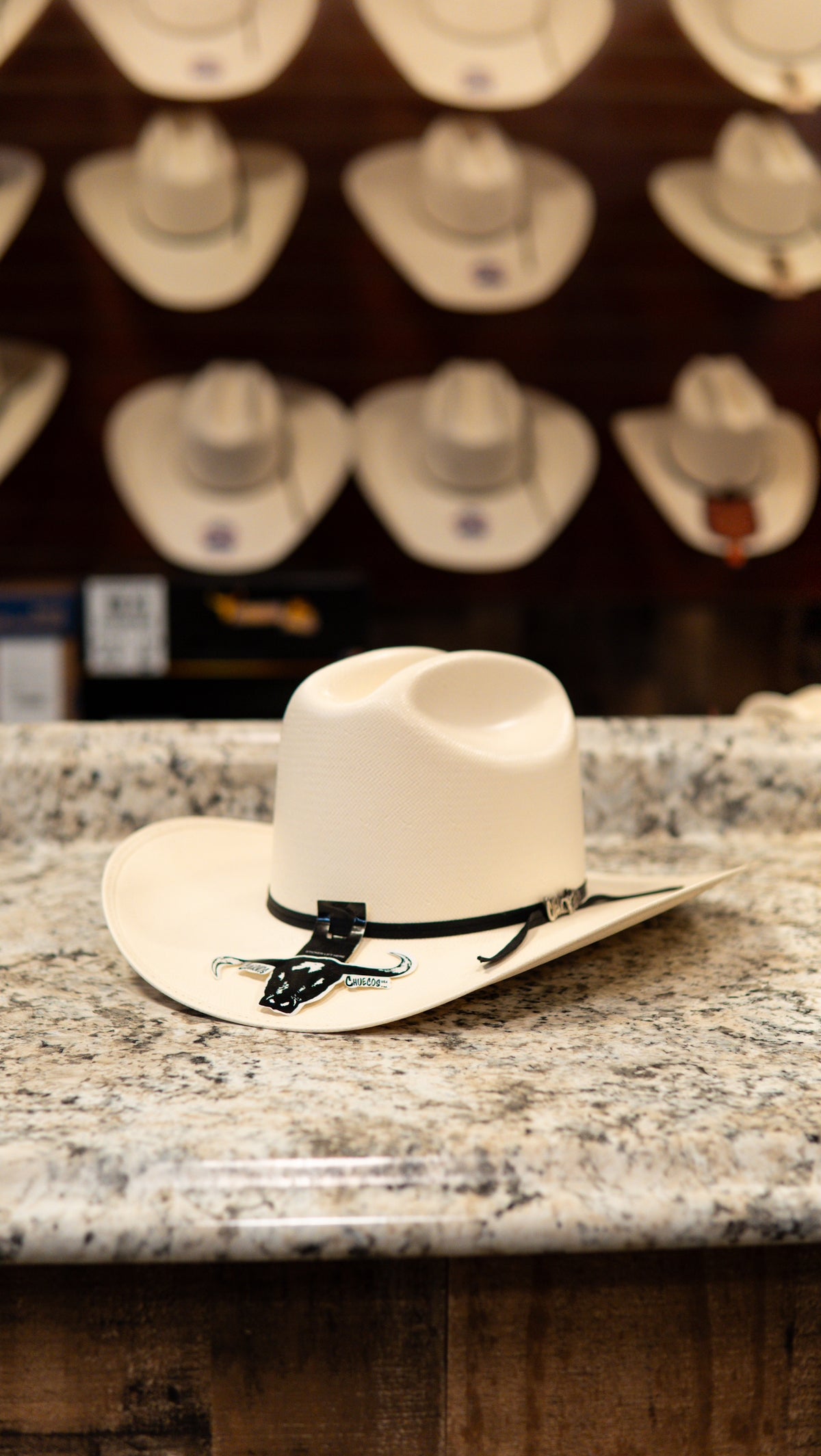 Cuernos Chuecos Sombrero Straw Johnson 100X Sinaloa Hat Medium Crown Style