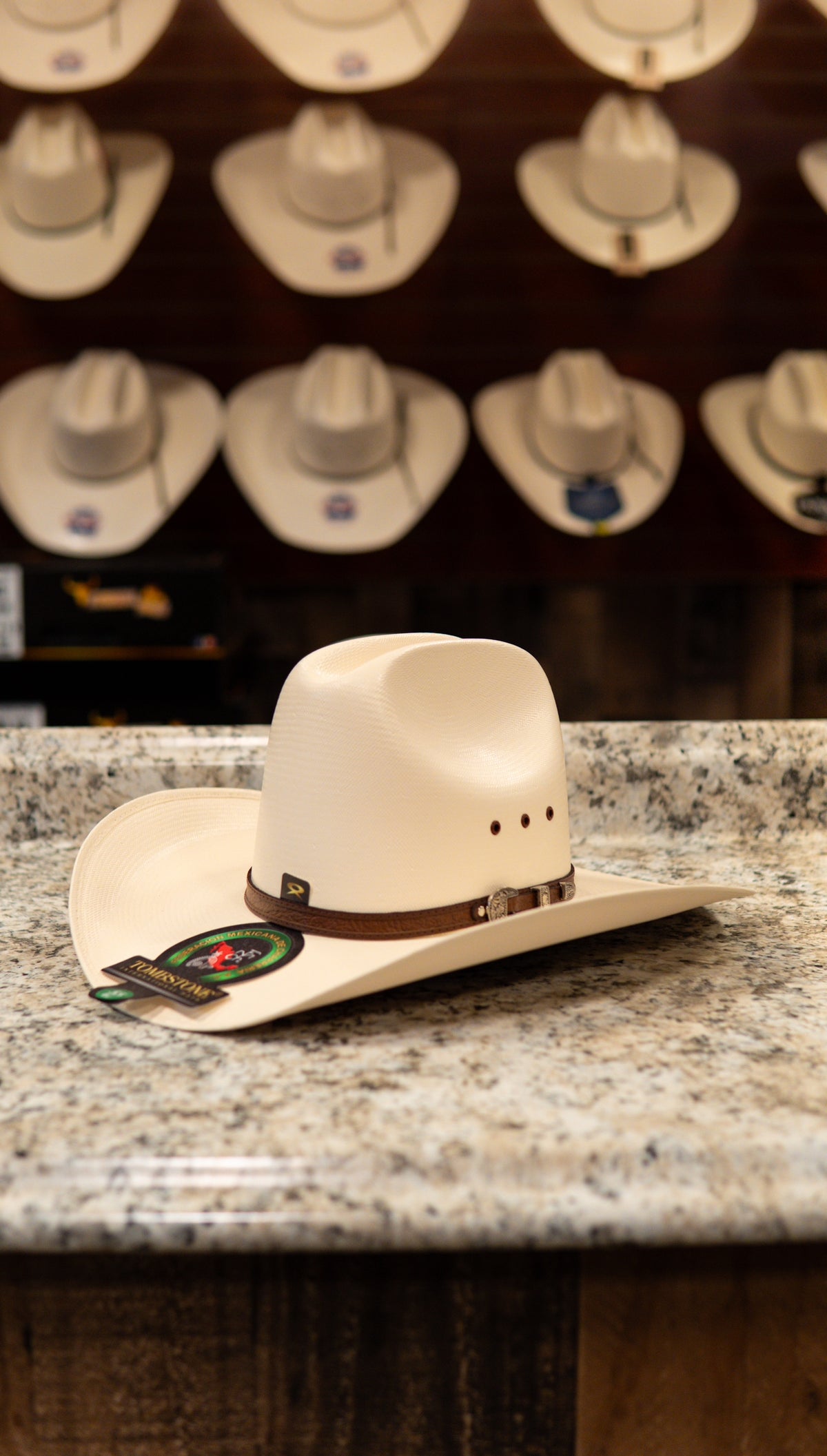 Tombstone Sombrero Straw 100X “La Manga” Federacion de Charreria Edicion Hat