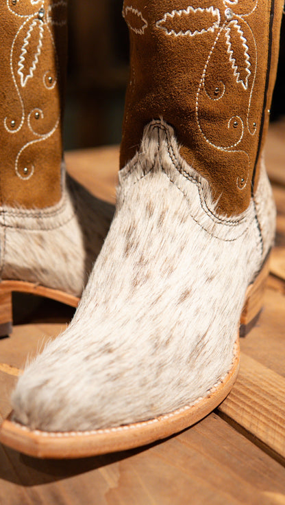 Athiri Ladies Pelo Pinto Cafe Snip Toe Boots