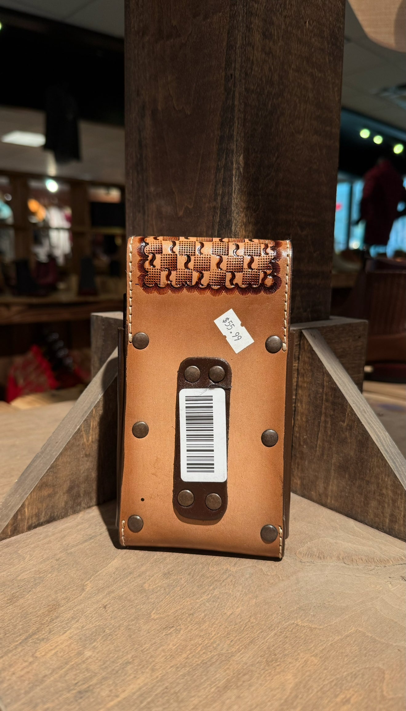 Brown Horse Head Phone Holder