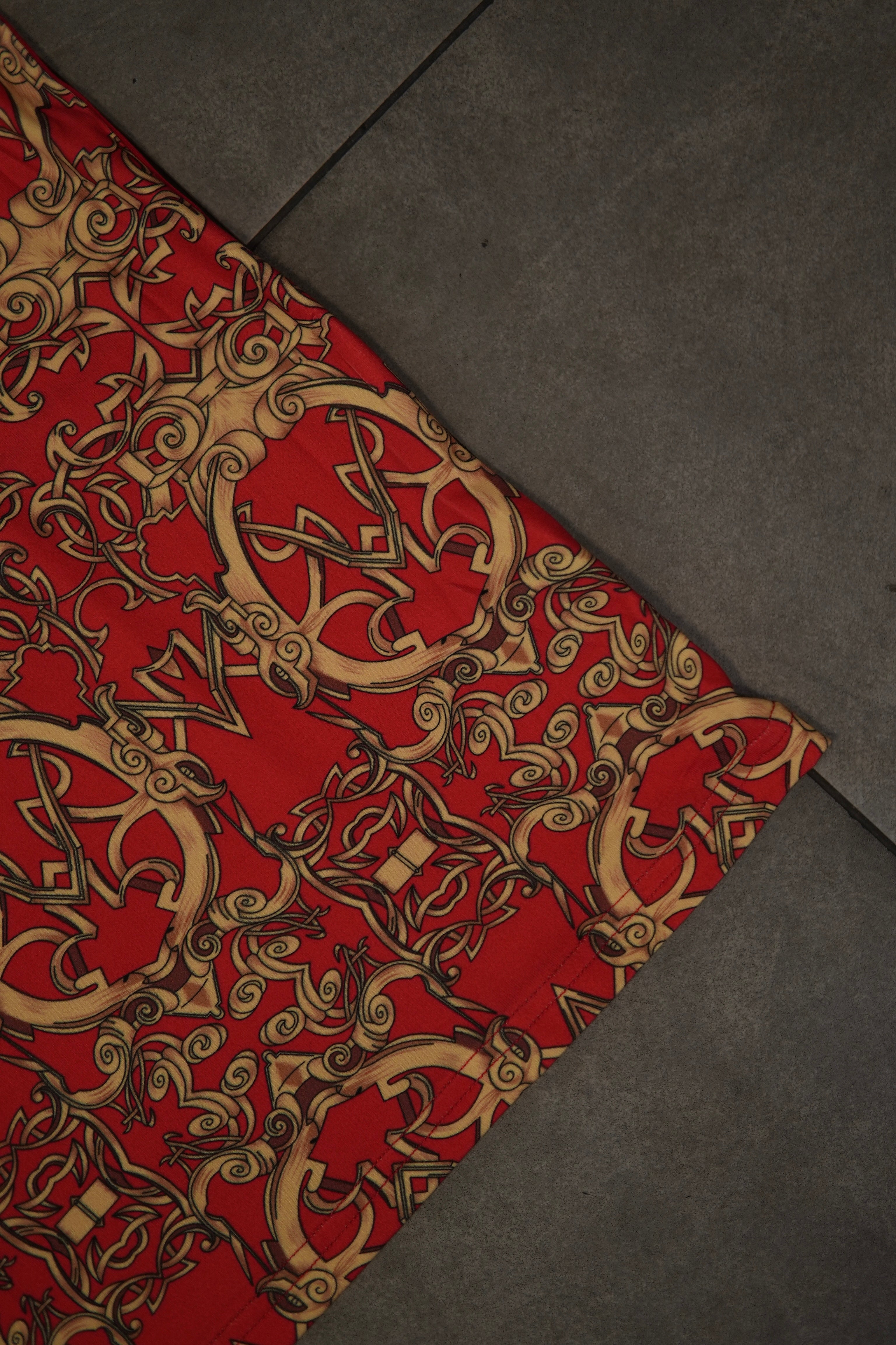 Men’s Polo Button Up - Roman Fire