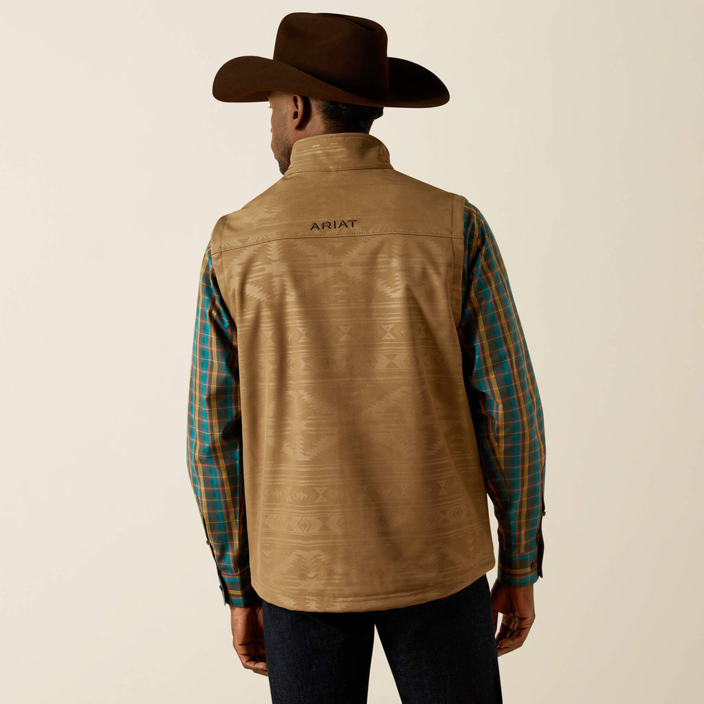 Men’s Ariat Vernon Soft Shell Vest - Khaki Southwest