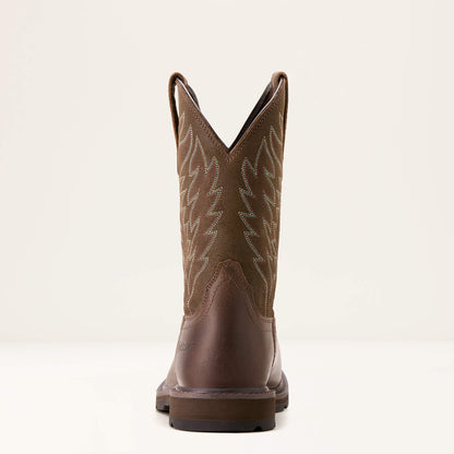 Ariat Men's Ground Breaker Wide Square Toe Brown Boots