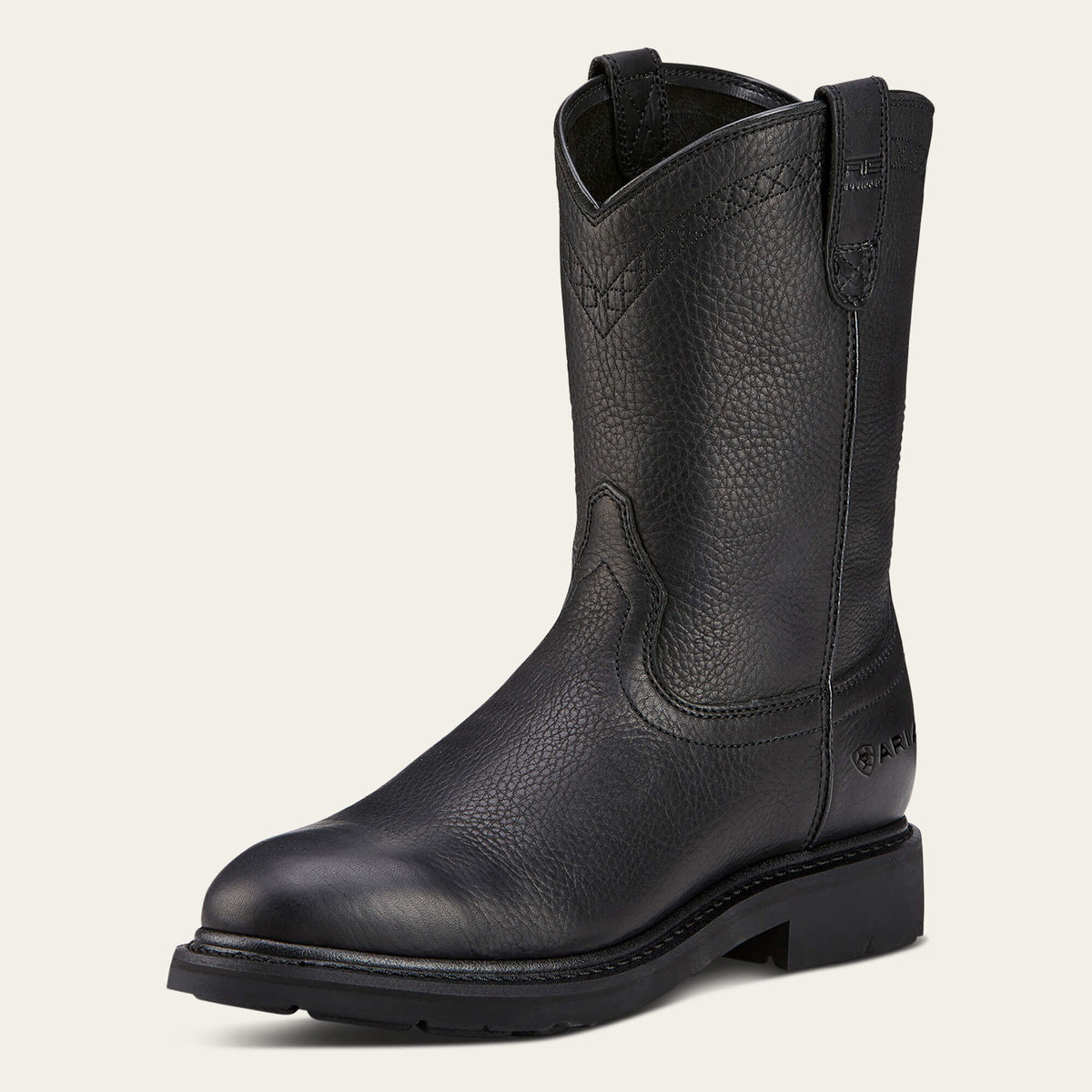 Ariat Men's Sierra - Roper Toe Black Soft Toe Boots