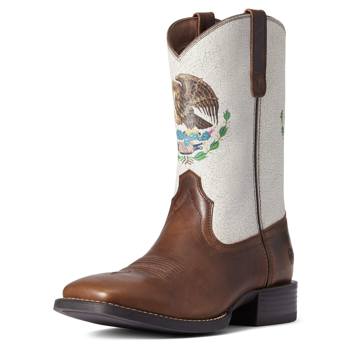Ariat Men's Sport Orgullo Mexicano Chocolate/Coastal Cream Boots