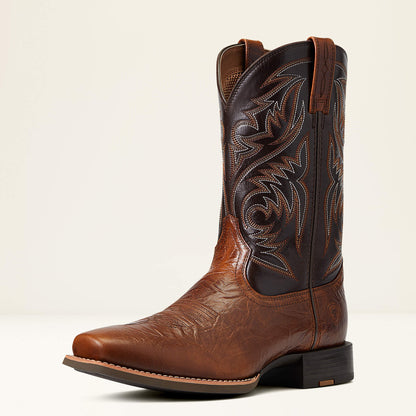 Ariat Men's Sports Herdsman Peanut Butter/Chaga Brown Boots