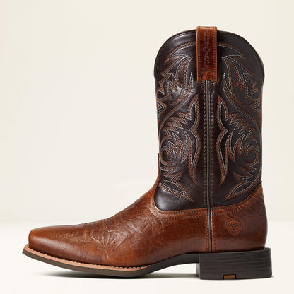 Ariat Men's Sports Herdsman Peanut Butter/Chaga Brown Boots