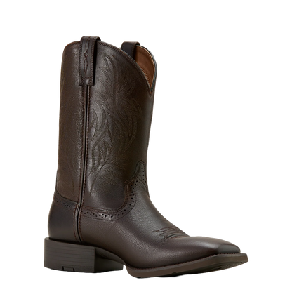 Ariat Men's Sport Western Wide Square Toe - Burnished Chocolate 10061276