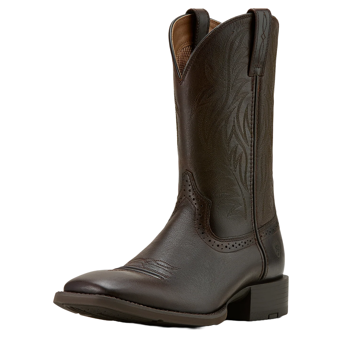 Ariat Men's Sport Western Wide Square Toe - Burnished Chocolate 10061276