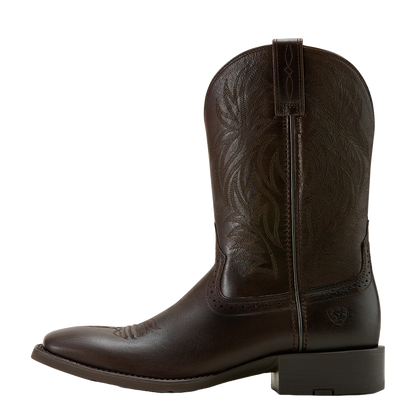 Ariat Men's Sport Western Wide Square Toe - Burnished Chocolate 10061276