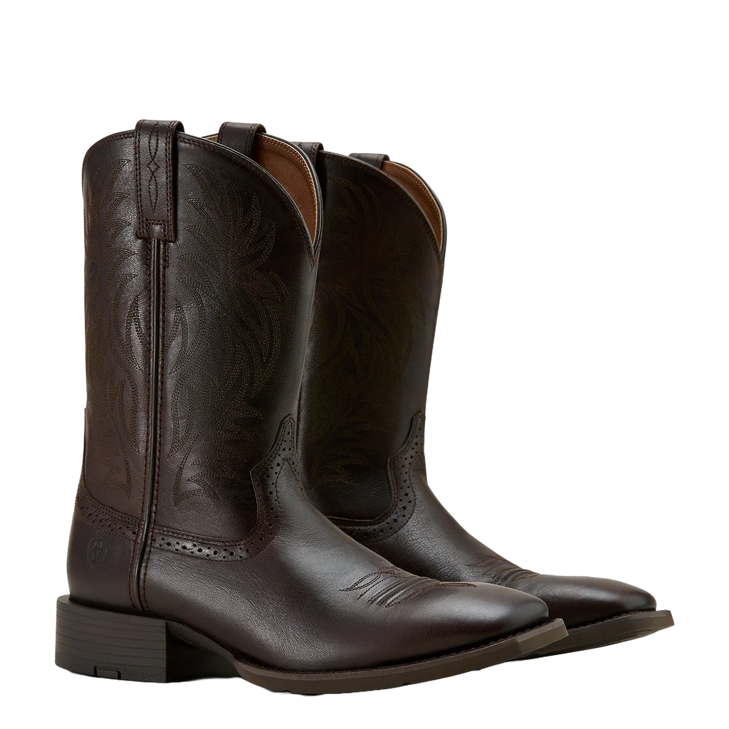 Ariat - Sport Western Wide Square Toe - Burnished Chocolate 10061276