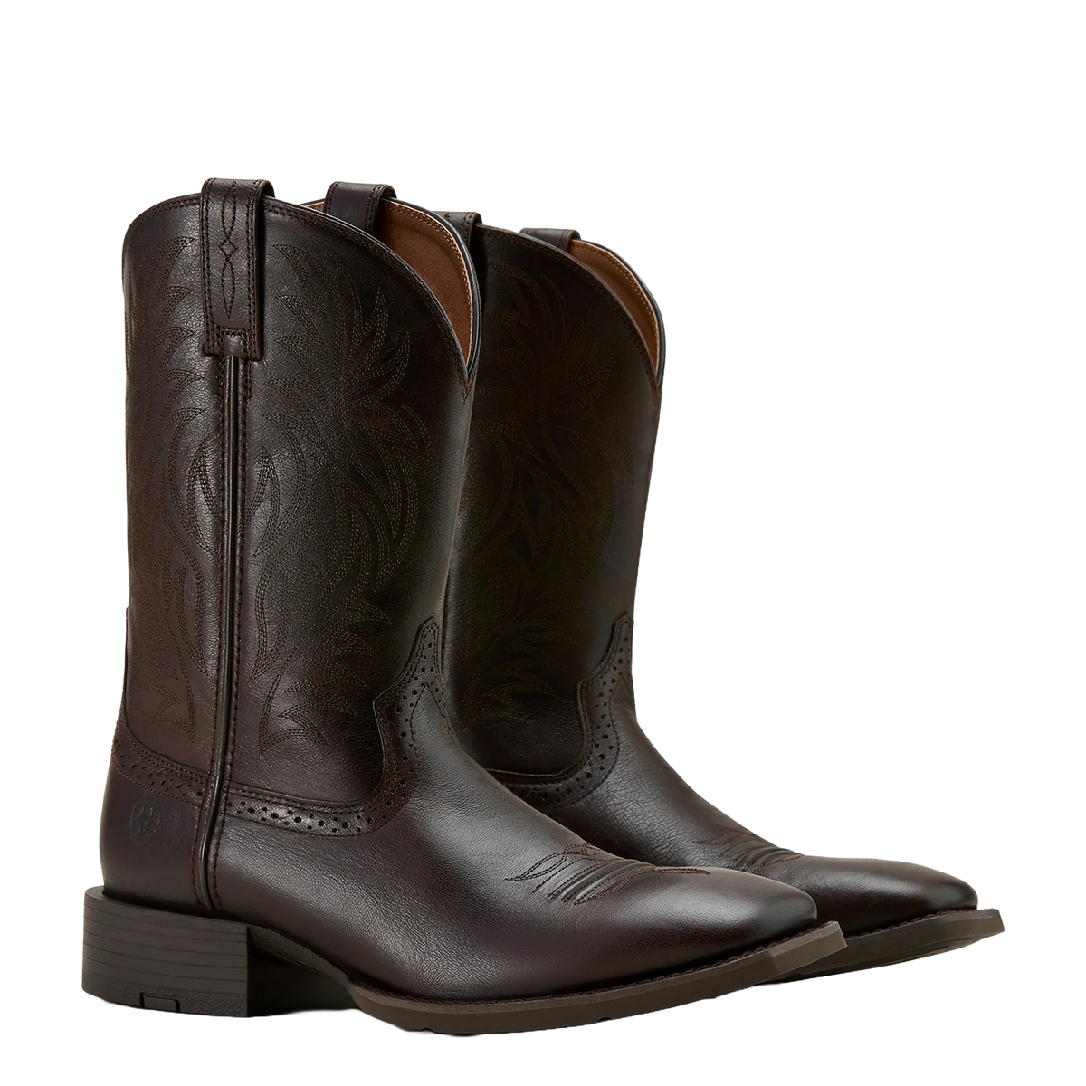 Ariat Men's Sport Western Wide Square Toe - Burnished Chocolate 10061276
