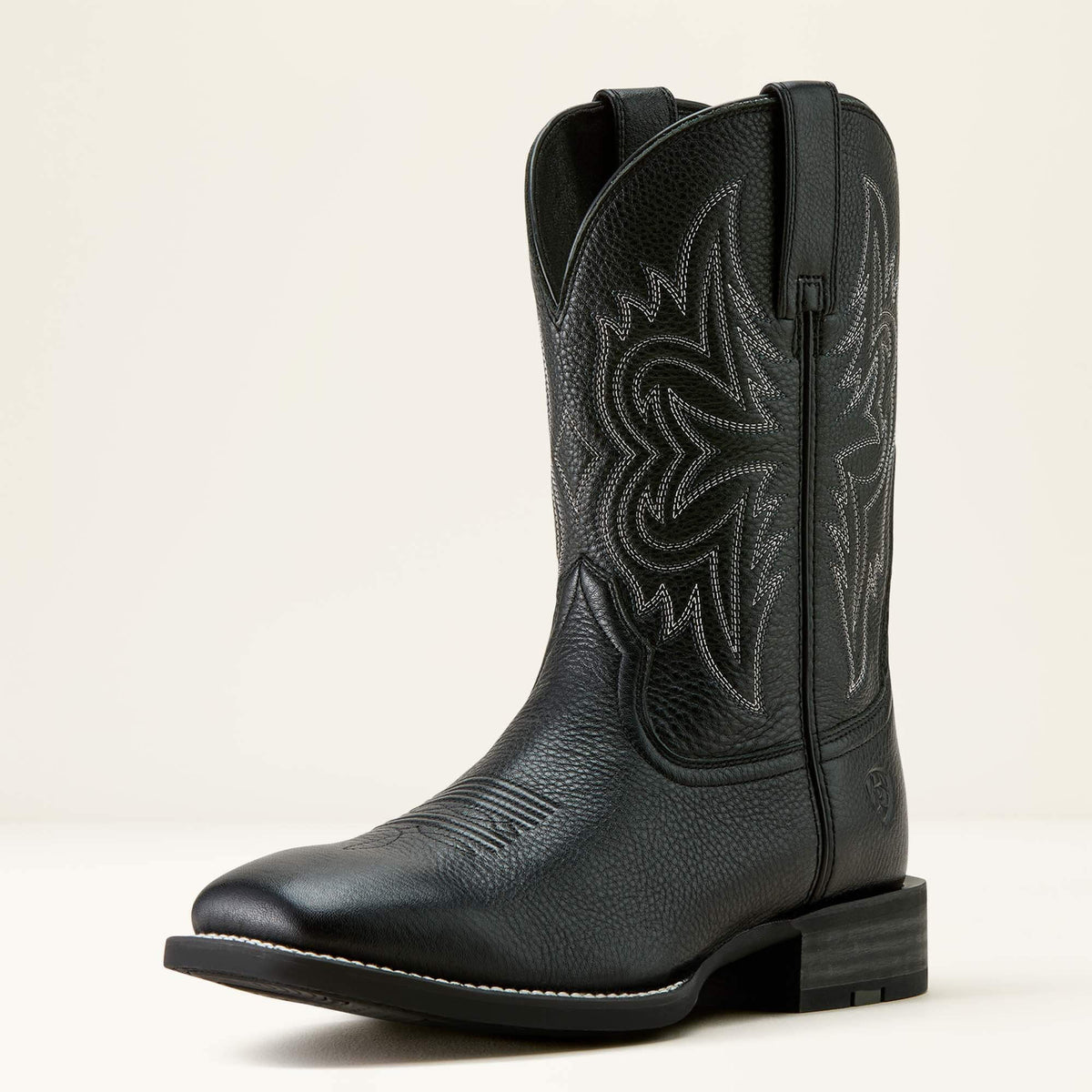 Ariat Men's Western Big Black Deertan Square Toe Boots