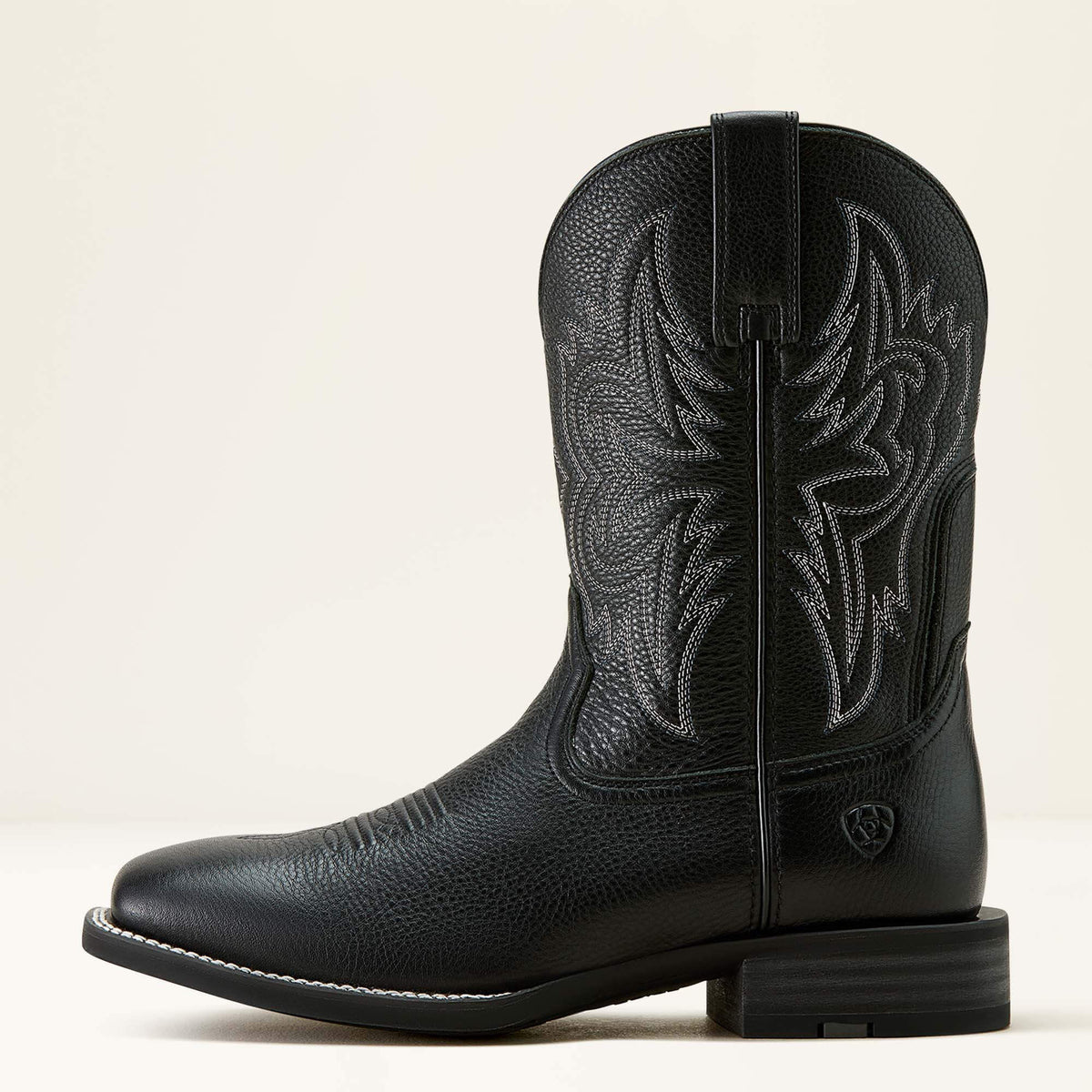 Ariat Men's Western Big Black Deertan Square Toe Boots