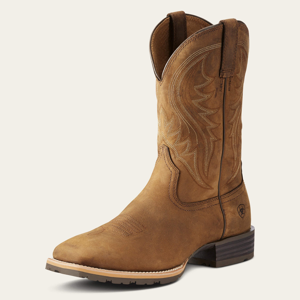 Ariat Men's Hybrid Rancher Western Boots Distressed Brown