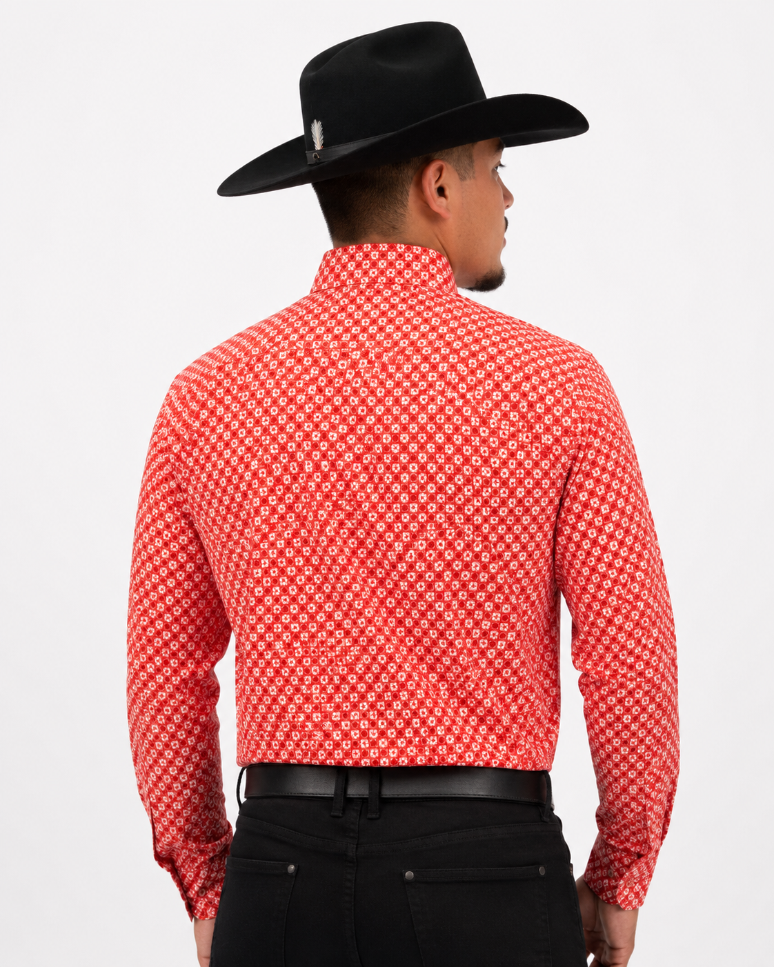 Men’s Cuero Line Printed Long Sleeve Button Up “Vulcan”