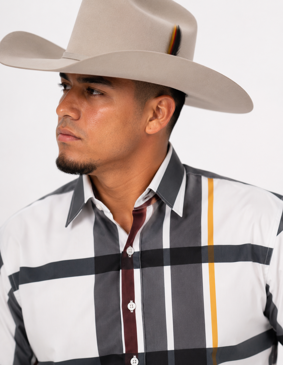 Men’s Moderno Short Sleeve Button Up “Plaid Raid”
