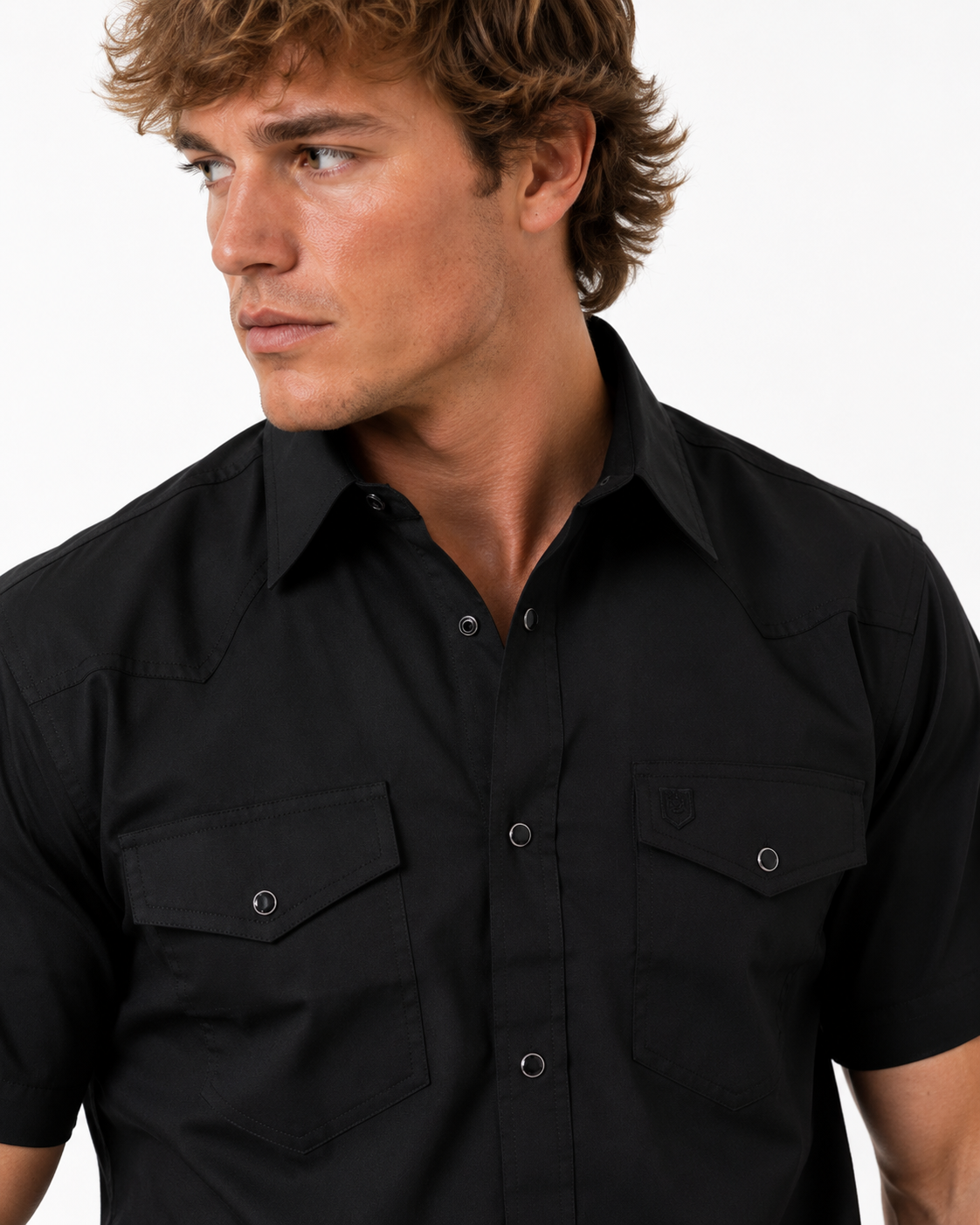 Men’s AW Short Sleeve Shirt “Solid Black”