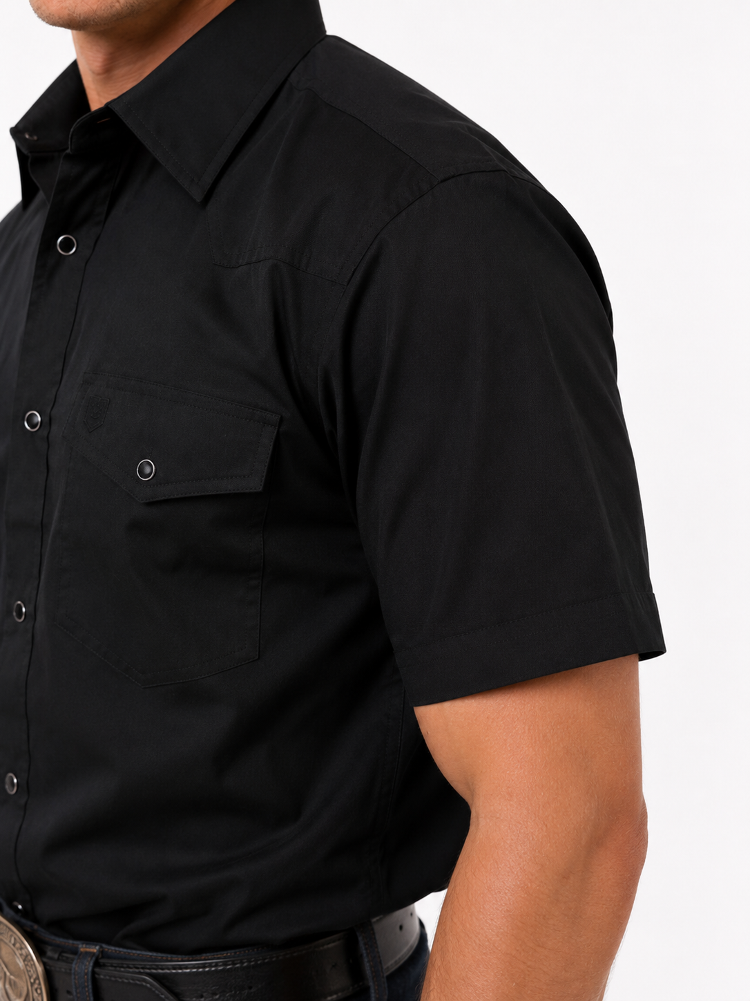 Men’s AW Short Sleeve Shirt “Solid Black”
