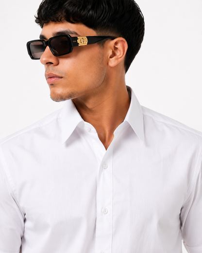 Men’s Moderno Short Sleeve Button Up “White”