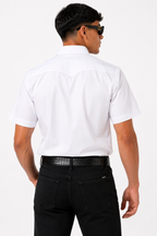 Men’s Moderno Short Sleeve Button Up “White”