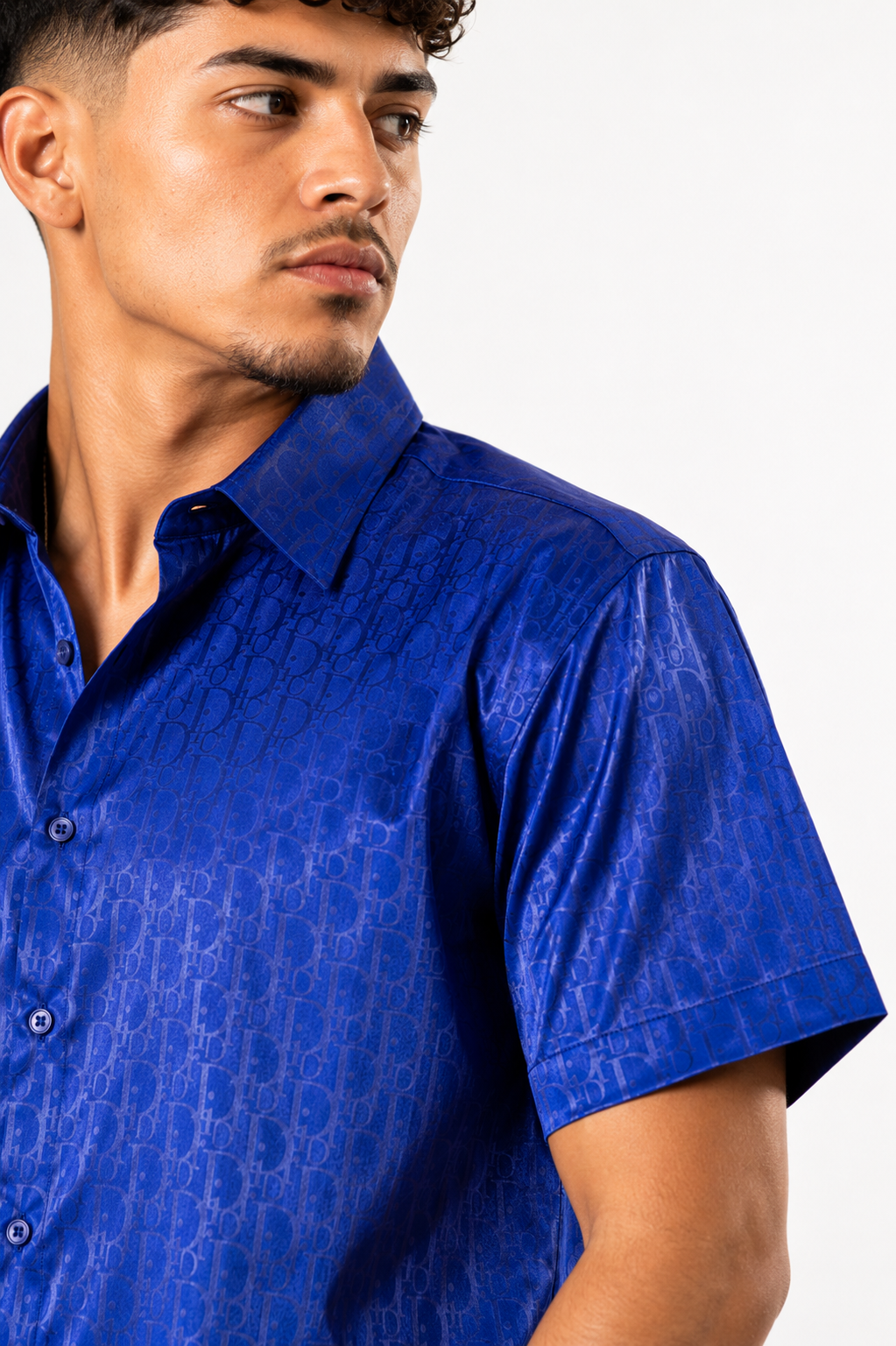 Men’s Moderno Short Sleeve Button Up “Royal”