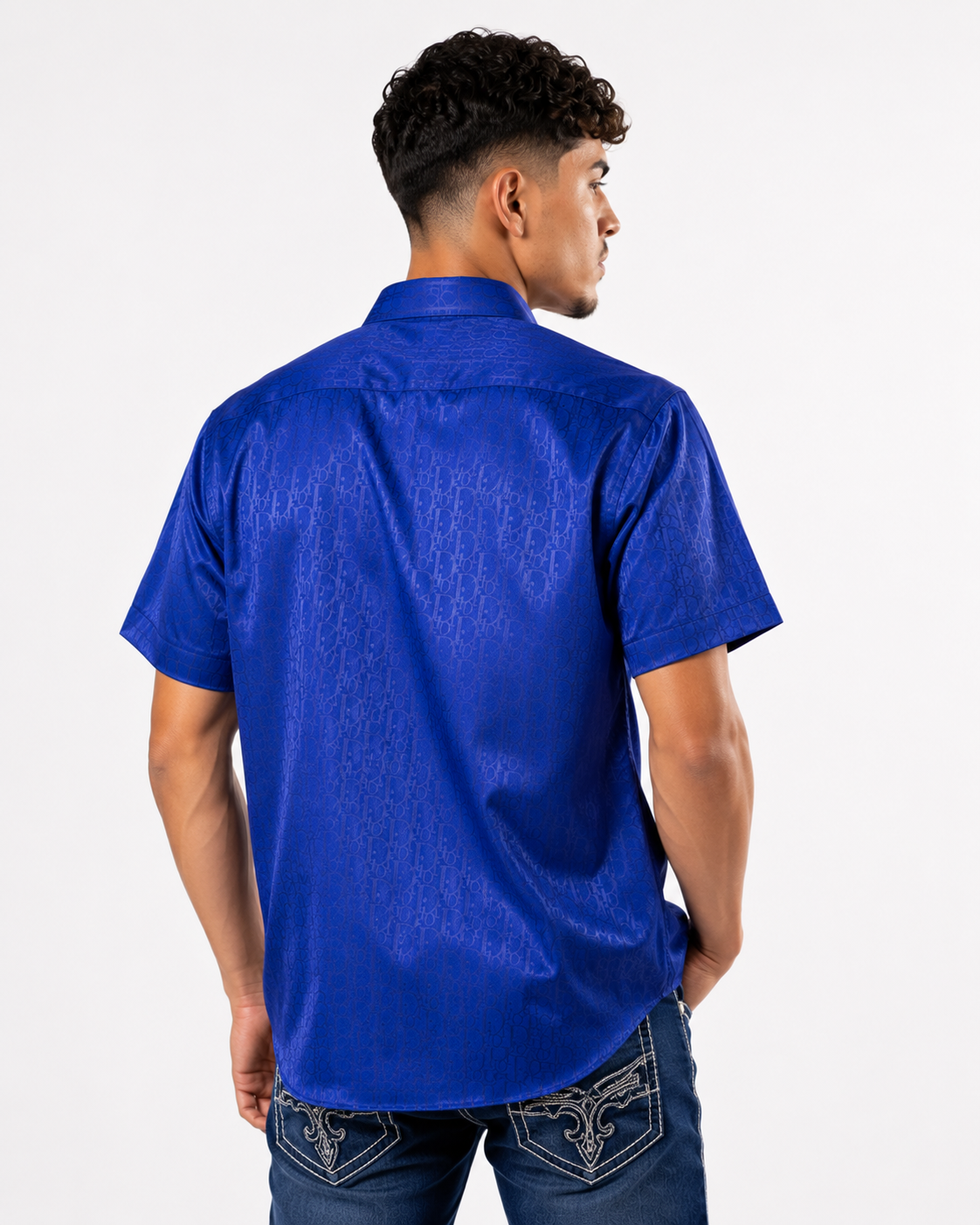 Men’s Moderno Short Sleeve Button Up “Royal”