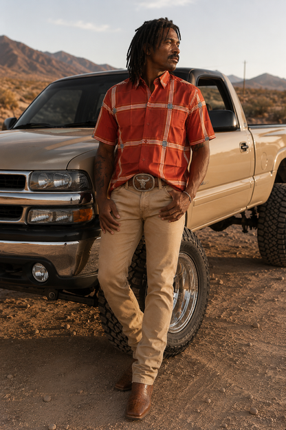 Men’s Moderno Short Sleeve Button Up “Virnet”