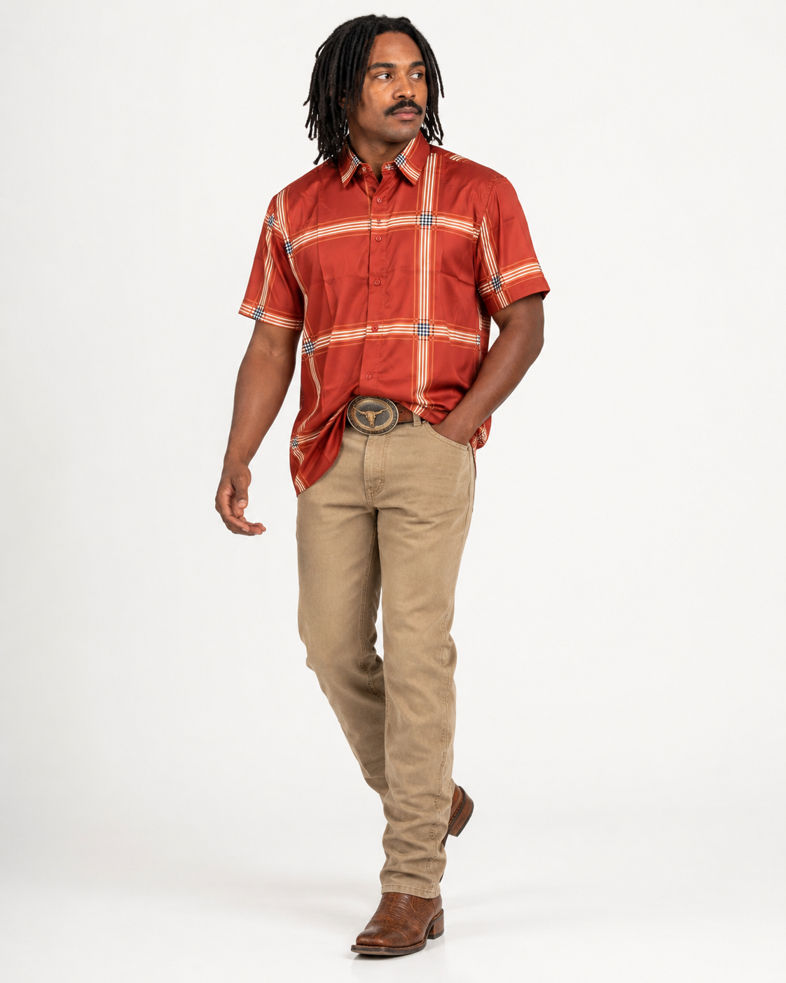 Men’s Moderno Short Sleeve Button Up “Virnet”