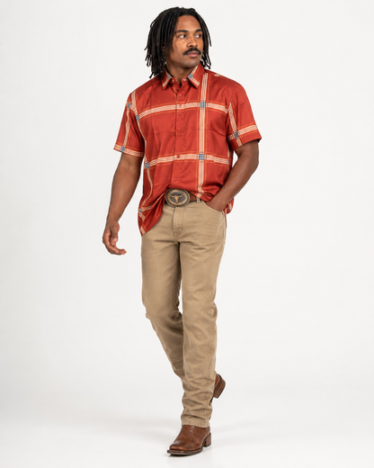 Men’s Moderno Short Sleeve Button Up “Virnet”