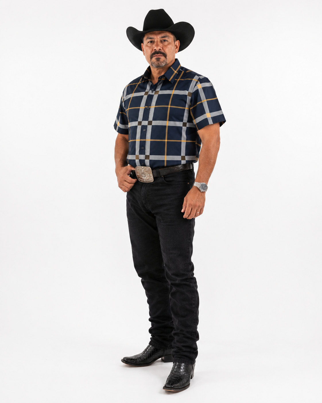 Men’s Moderno Short Sleeve Button Up “Purple Royalty”