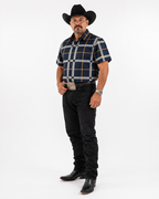Men’s Moderno Short Sleeve Button Up “Purple Royalty”