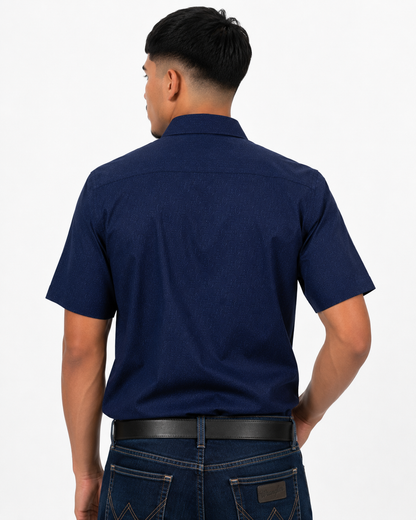 Men’s Moderno Short Sleeve Button Up “Navy”