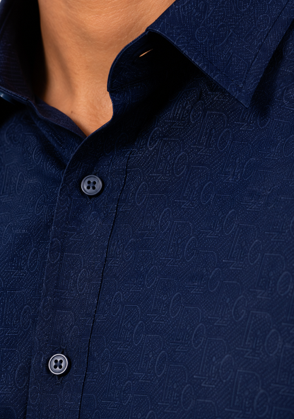 Men’s Moderno Short Sleeve Button Up “Navy”