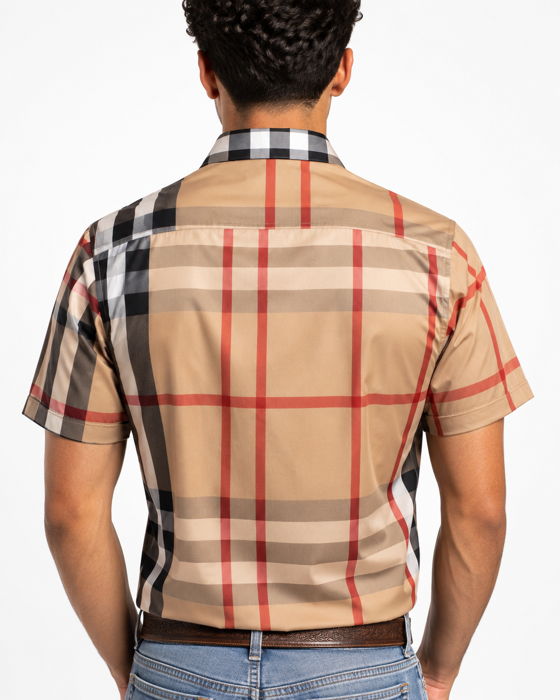 Men’s Modero Short Sleeve Button Up “Dark Khaki”
