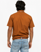 Men’s Moderno Short Sleeve Button Up “Burnt”
