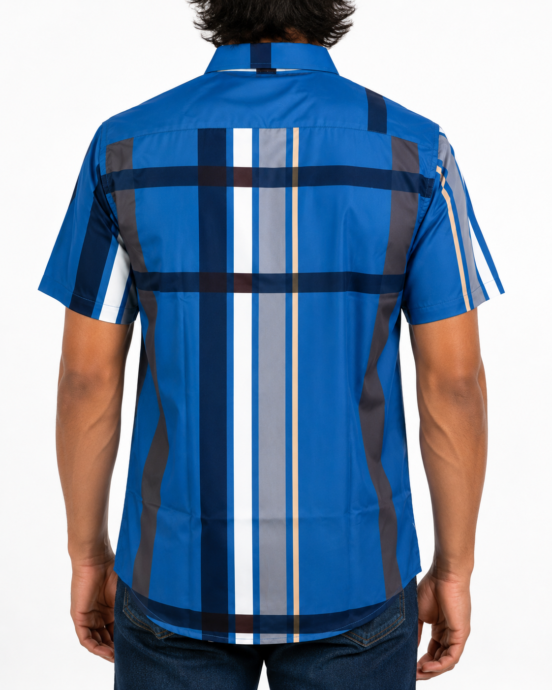 Men’s Moderno Short Sleeve Button Up “Blue Lagoon”